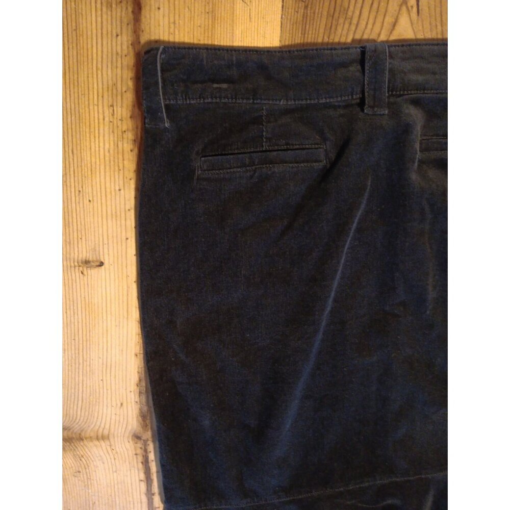 Vtg Riders Copper Skirt Junior 11 M Black Corduroy Hi Lo Flounce Modest Western - Picture 6 of 7